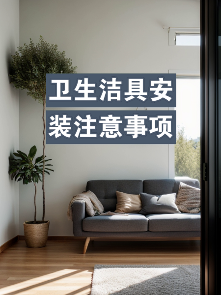 卫生洁具安装注意事项